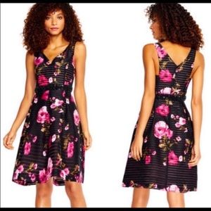 Adrianna Papell printed tafetta dress